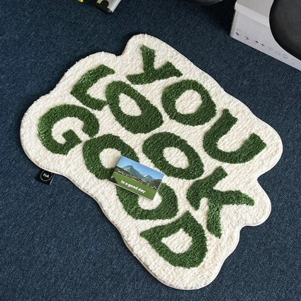 "You Look Good" Hand-Crafted Mat